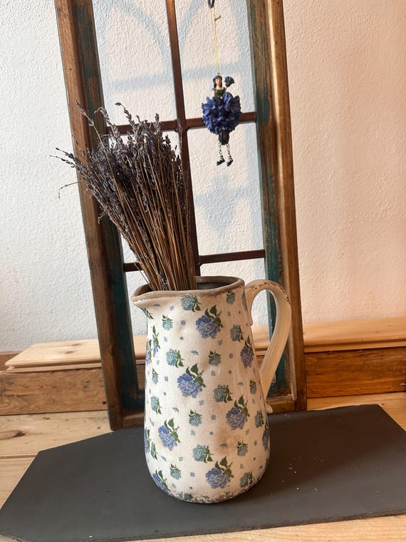 Jug ceramic jug decoration vintage antique finish jug