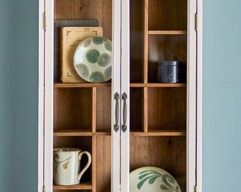 Display cabinet, wall-mounted display cabinet, glass display cabinet, furniture, chest of drawers, cabinet, antique finish