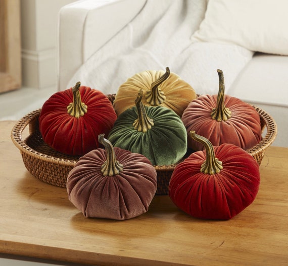 Pumpkin handmade velvet pumpkin decorative pumpkin decoration vintage
