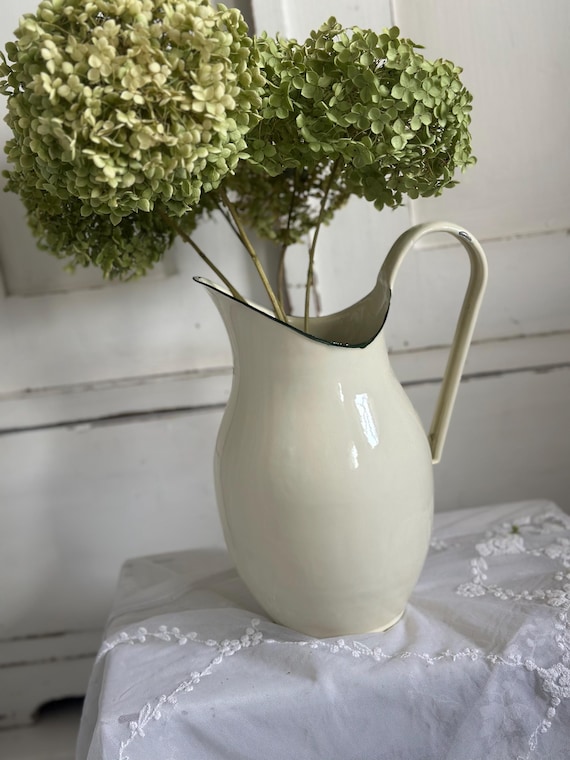 Enamel jug jug enamel jug vintage antique finish
