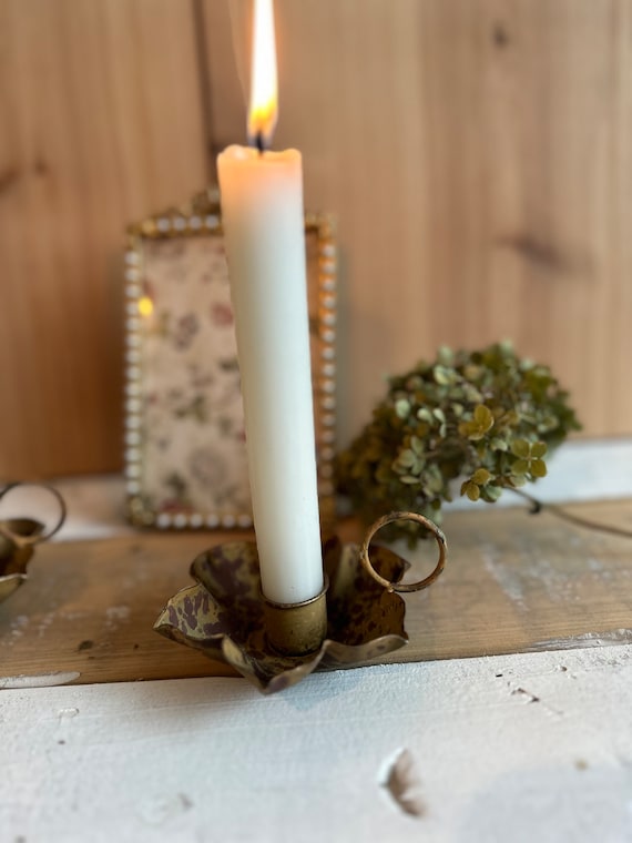 Candle Holder Candlestick Chamber Candlestick Metal Vintage