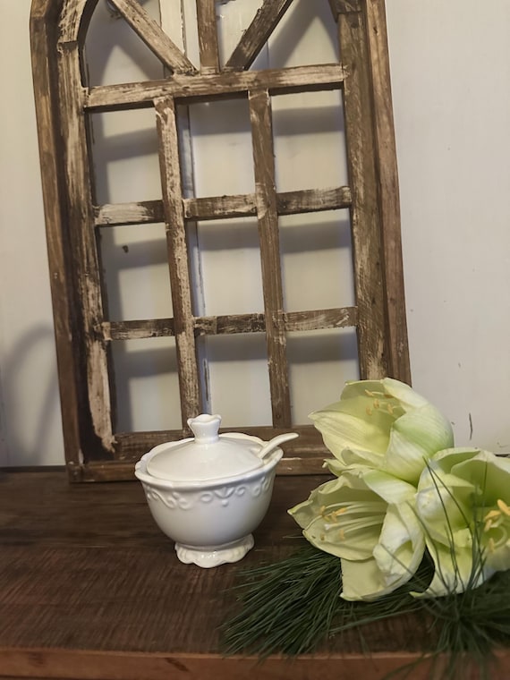 Sugar Bowl with Spoon Kitchen Tableware Porcelain
