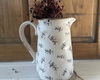 Jug ceramic jug decoration vintage antique finish jug