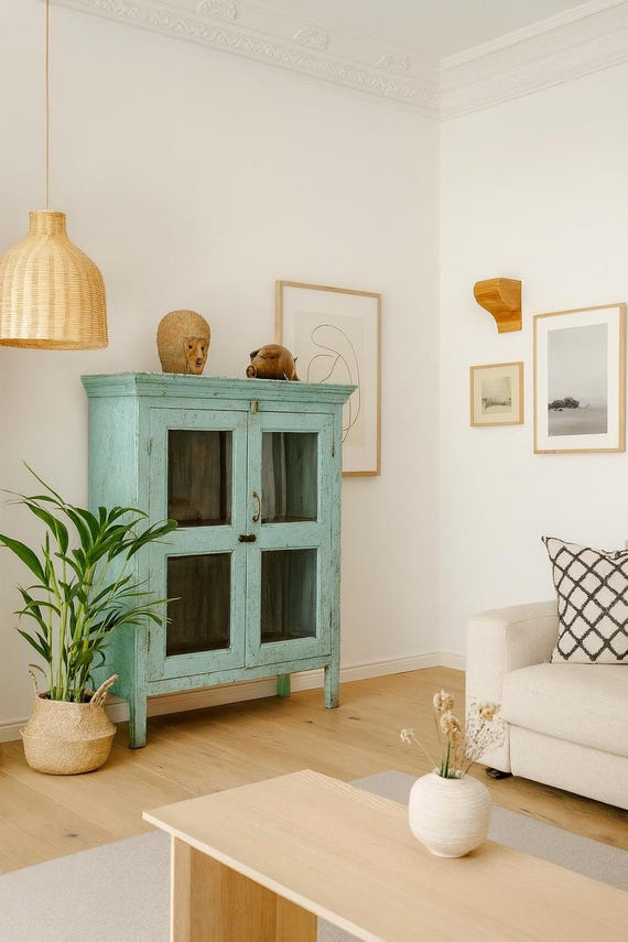 Cabinet display cabinet furniture glass display cabinet shelf cabinet antique finish