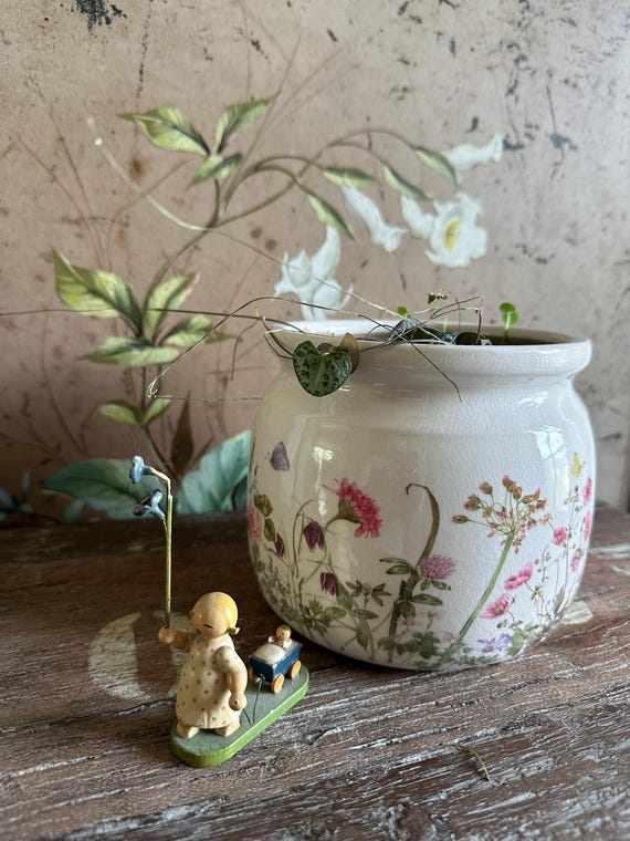 Jug ceramic pot planter plant pot decoration vintage