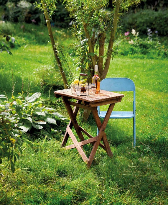Table wooden table desk side table old wood antique finish unique vintage country house
