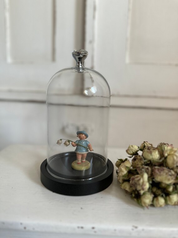 Glass bell decoration vintage glass