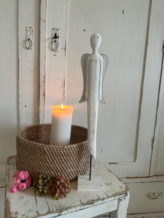 Angel wooden angel guardian angel Christmas decoration