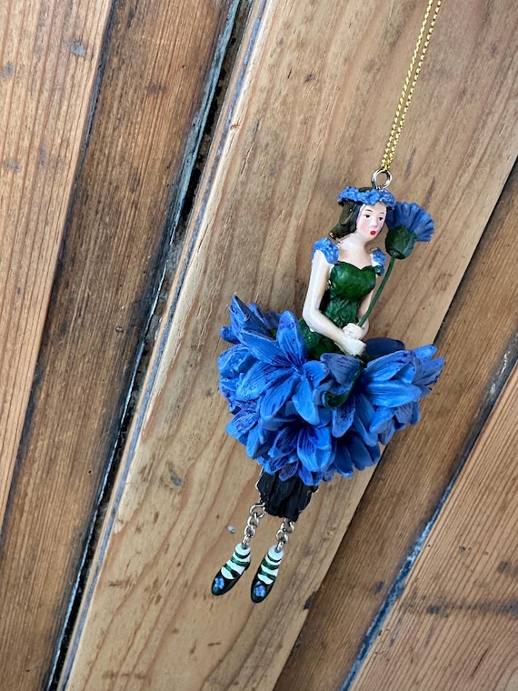 Flower girl pendant, decorative pendant, vintage decor