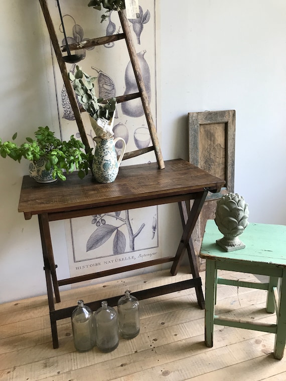 old antique table wooden table desk unique vintage country house