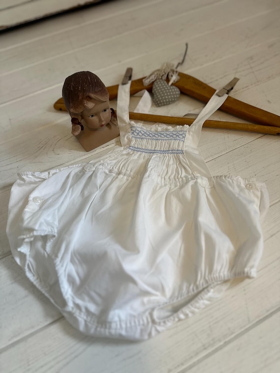 Old antique white linen trousers decoration laundry vintage children's laundry