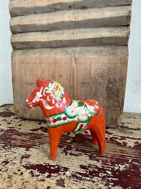 Dala horse old antique vintage Sweden