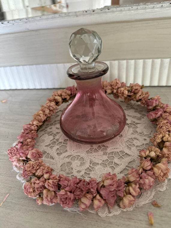 Bottle Carafe Glass Bottle Cut Glass Decoration Vintage
