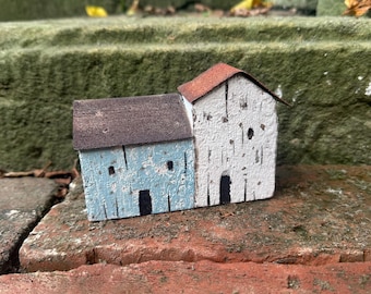 Wooden house, decorative house, old wood, vintage decor