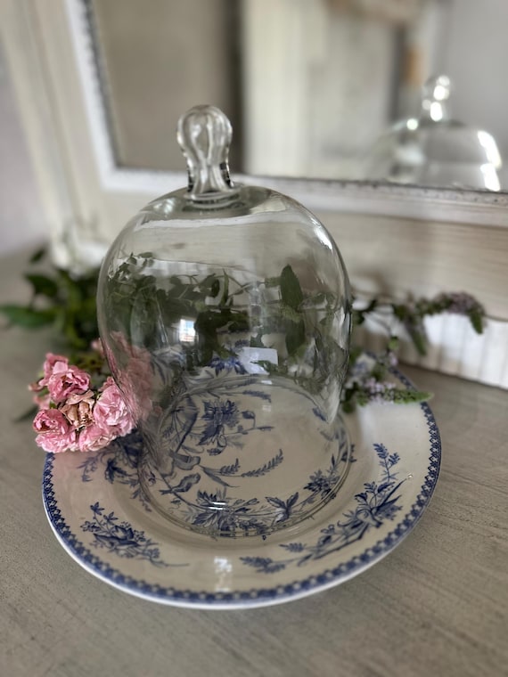 Glass bell decoration vintage glass