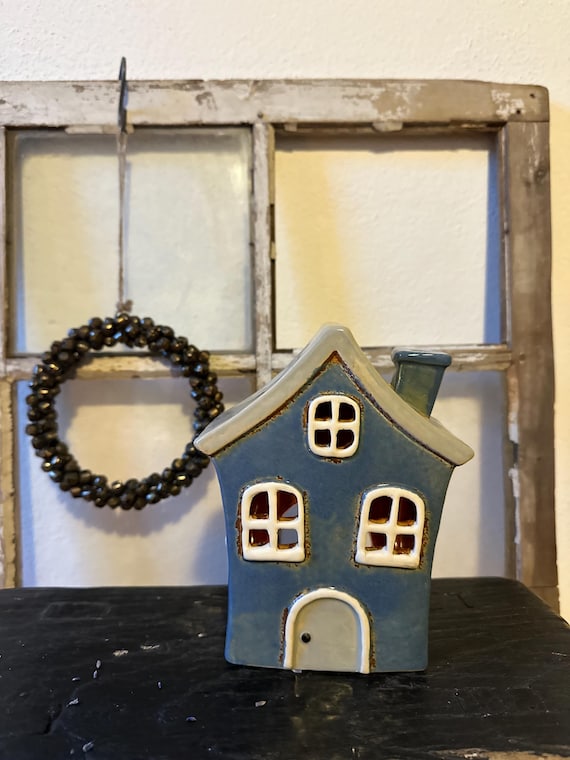 Light House Ceramic House Candle House Vintage