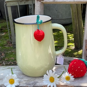 Pitcher Enamel Pitcher Strömshaga Vintage Milk Jug