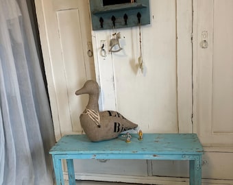 Bench, seat, water bench, reclaimed wood, unique piece, antique finish