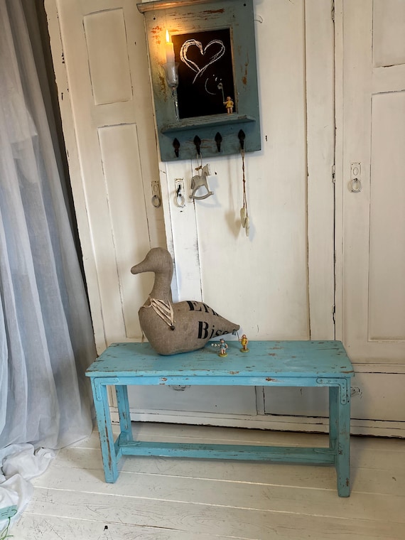 Bench, seat, water bench, reclaimed wood, unique piece, antique finish