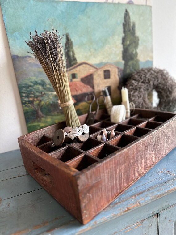 Sorting box lemonade box wooden box antique finish wooden box