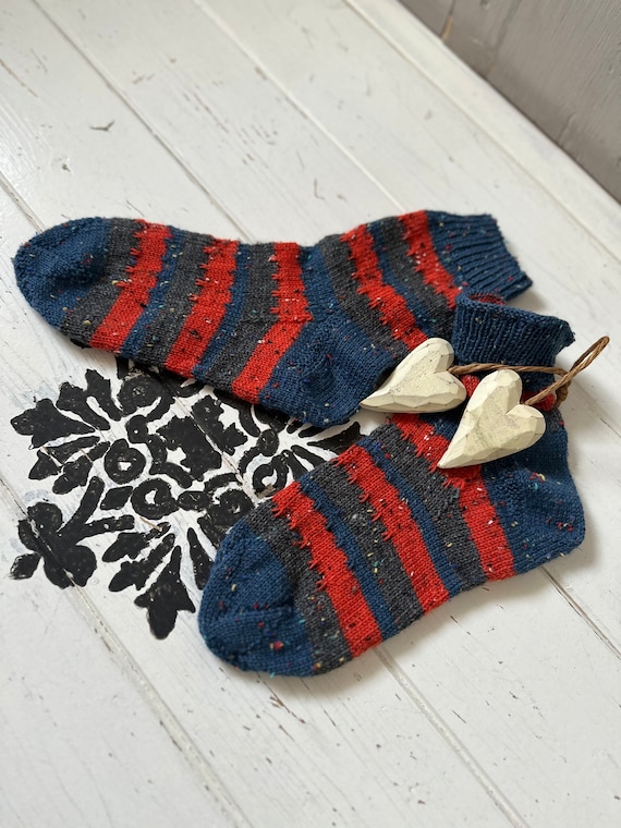 Knitted socks handmade stockings wool socks