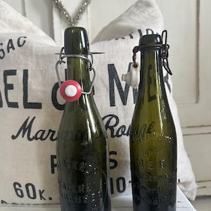 Old antique glass bottles lemonade bottle decoration vintage