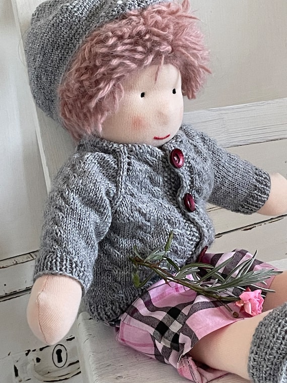 Waldorf-style doll, handmade toy doll, handmade doll