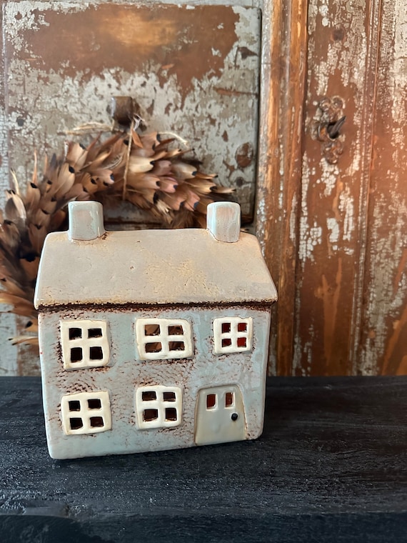 Light House Ceramic House Candle House Vintage