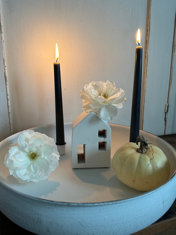 Wooden house candle house candle holder decoration vintage