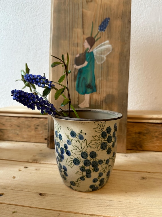 Ceramic pot planter ceramic vintage planter planter