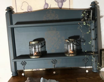 Old antique shelf, kitchen shelf, vintage shabby chic