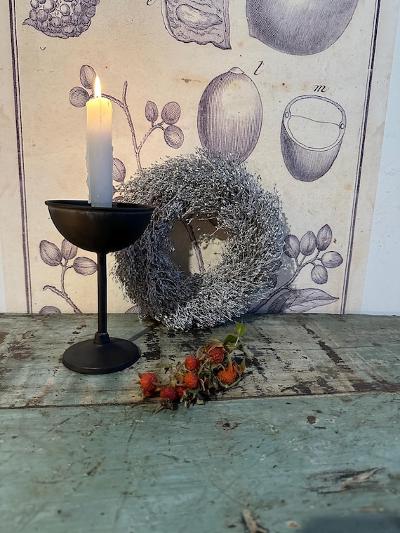 Candlestick candle holder stick candle holder vintage shabby