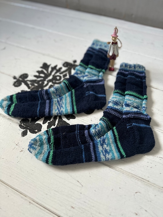 Knitted socks handmade stockings wool socks