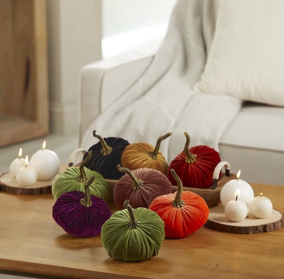 Pumpkin handmade velvet pumpkin decorative pumpkin decoration vintage