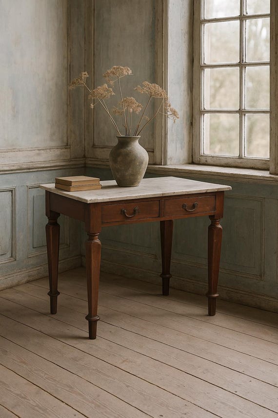 Table, wooden table, kitchen table, console table, antique finish furniture