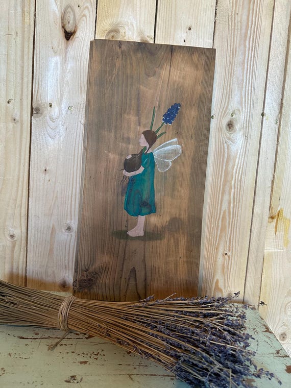 Picture mural hand painting handcraft old wood painting wooden board