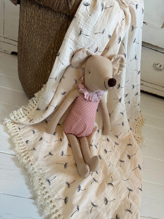 Mouse Tilda style doll handmade toy doll plush toy