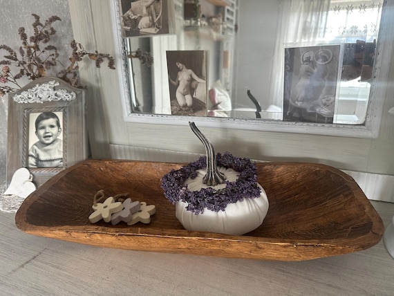 Wooden bowl Holzmulle old wood antique finish