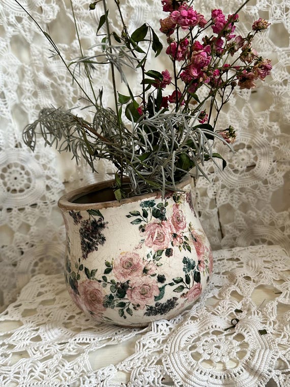Jug ceramic pot planter plant pot decoration vintage