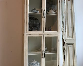Display cabinet, buffet cabinet, furniture, chest of drawers, antique finish