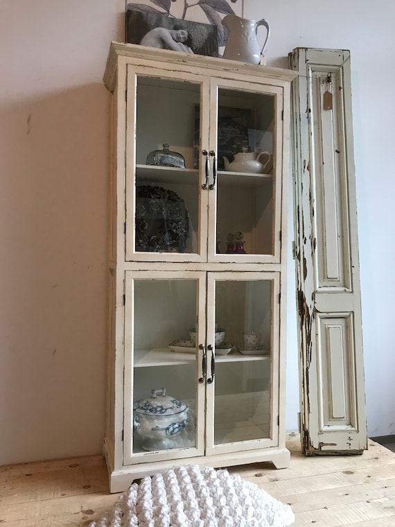 Display cabinet, sideboard, furniture, chest of drawers, cabinet, antique finish