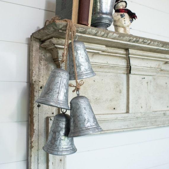 Bell set metal bells set of 4 decorative vintage hanging bells