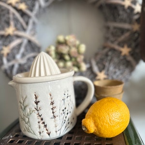 Lemon squeezer, stoneware kitchenware