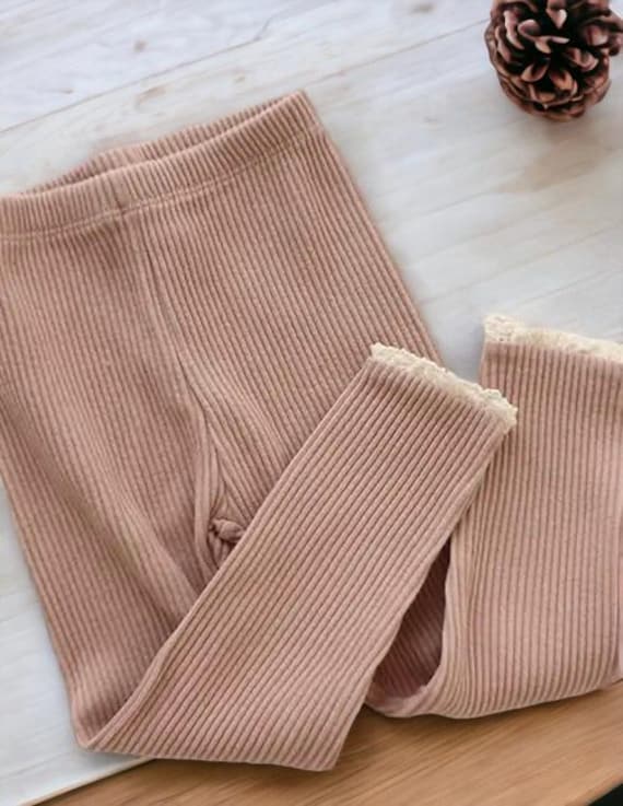 Baby Pants Organic Cotton Baby Leggings Leggings for Girls with Ruffles