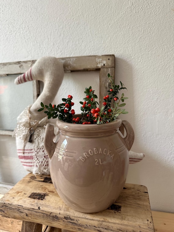 Planter jug ceramic ceramic pot clay jug vase decoration vintage Swedish 2 liters