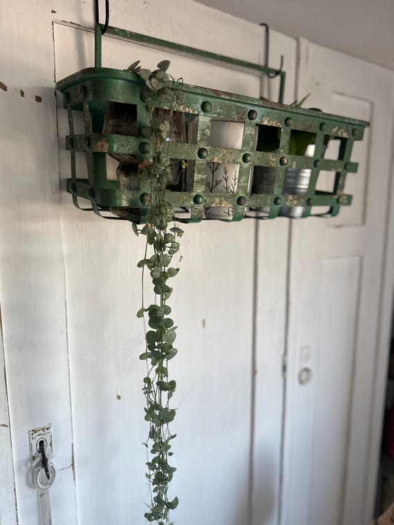 Wire Basket Iron Basket Hanging Basket Vintage Storage Basket Metal Basket