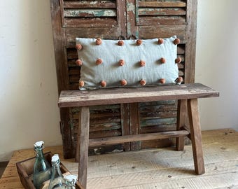 Bench seat water bench old wood antique finish
