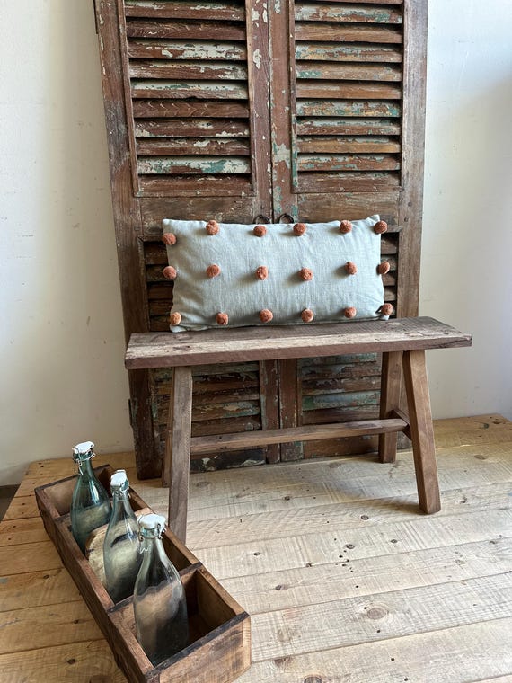 bench seat water bench old wood antique finish