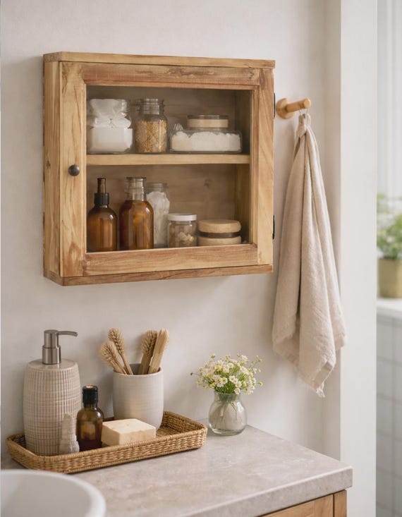 Display cabinet, wall cabinet, hanging display case, furniture, glass display case, shelf cabinet, antique finish