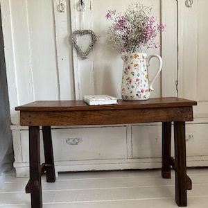 bench seat water bench old wood antique finish